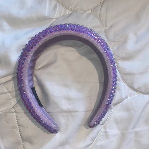 Purple Sequins Headband